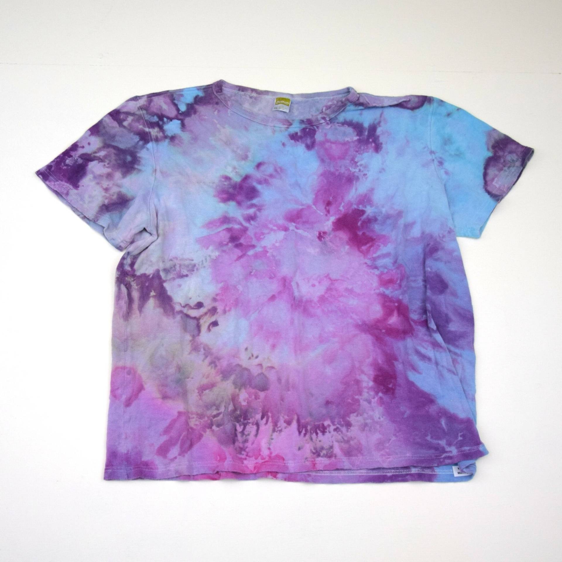 Snow Day Dye Collection #164 ~ Ice Tie T-Shirt | Onno 55/45 Hanf/Bio Baumwolle Größe Xxl | One Of A Kind von madebyhippies