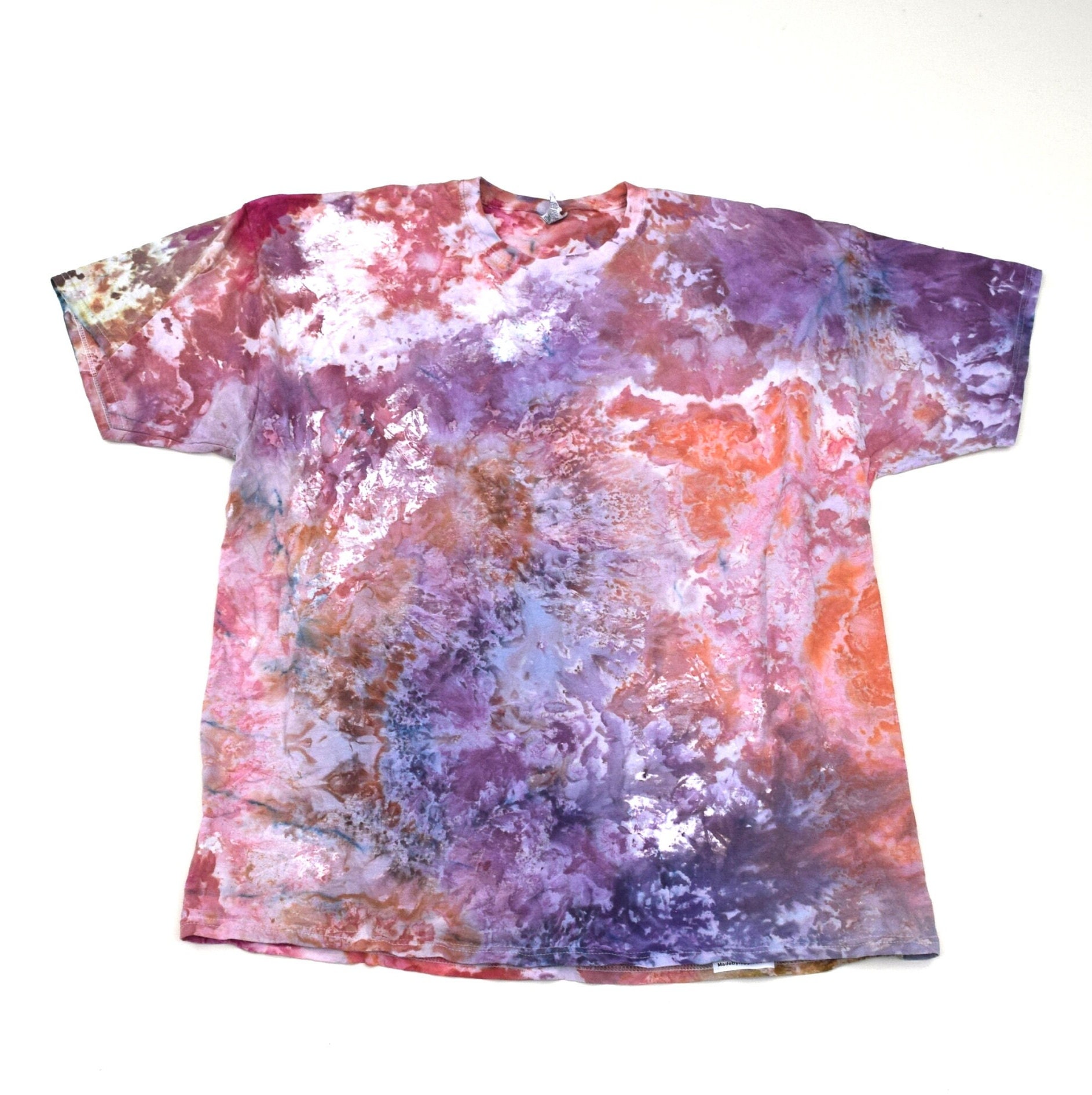 Snow Day Dye Collection #40 ~ Ice Tie T-Shirt | Fruit Of The Loom Heavy Hd Size 2xl | One A Kind von madebyhippies