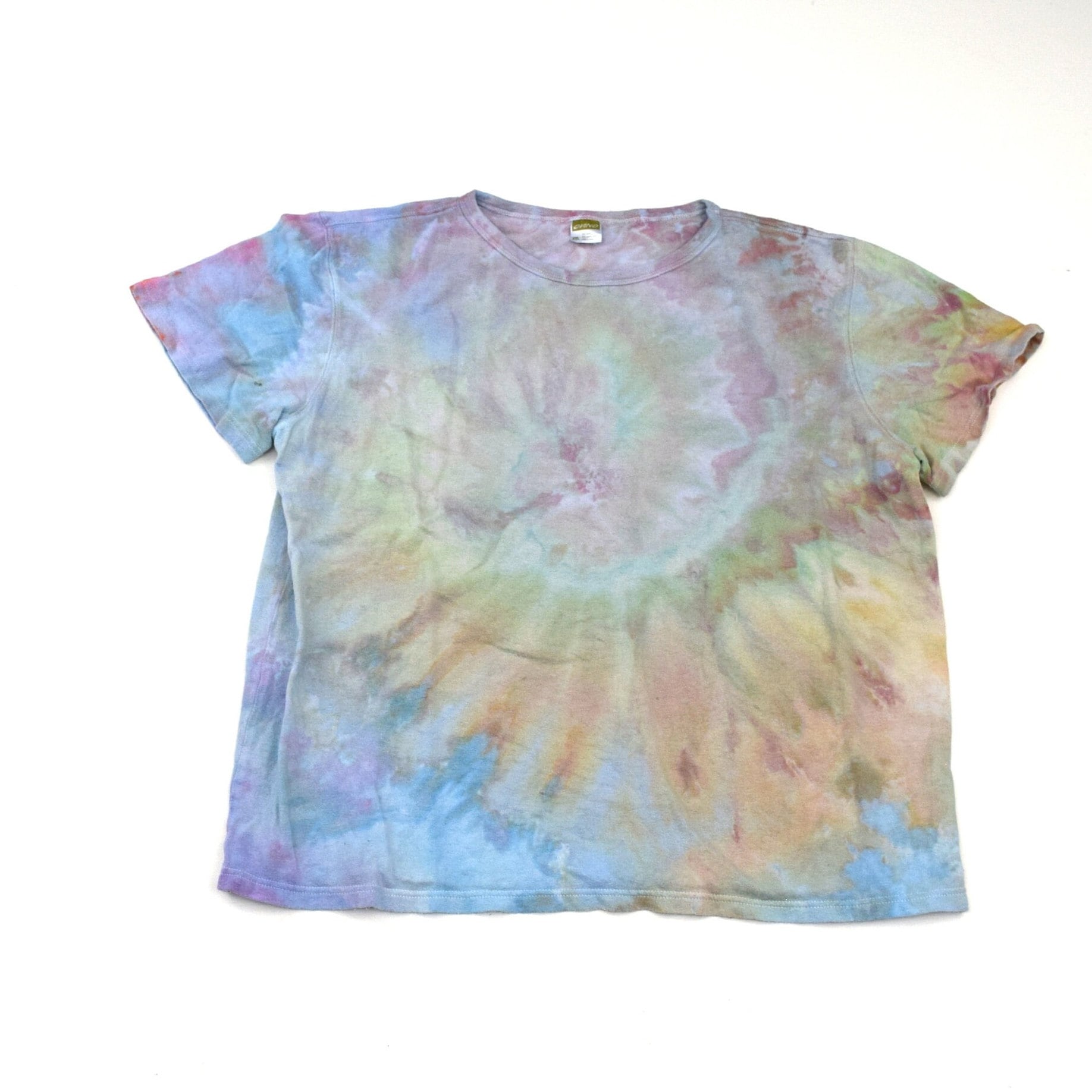 Snow Day Dye Collection #52 ~ Ice Tie T-Shirt | Onno 55/45 Hanf/Bio Baumwolle Größe Xxl | One Of A Kind von madebyhippies