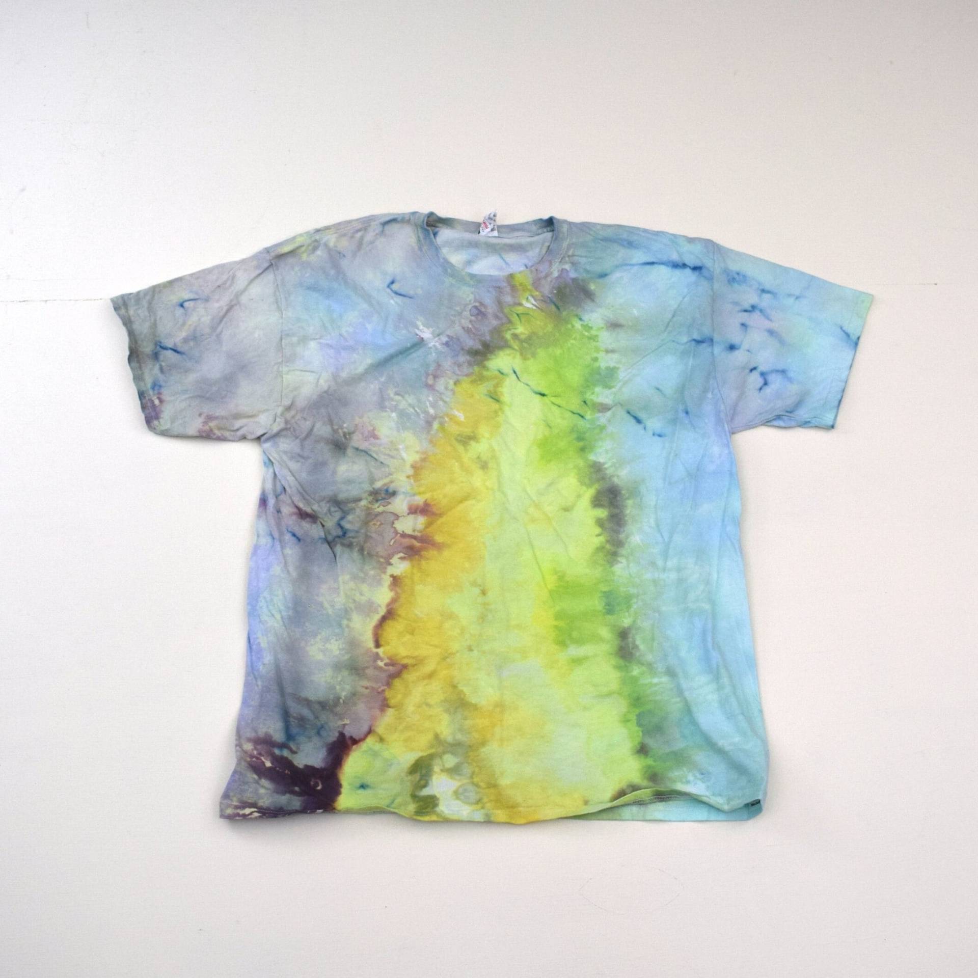 Snow Day Dye Collection #68 ~ Ice Tie T-Shirt | Fruit Of The Loom Heavy Hd Size Xl | One A Kind von madebyhippies