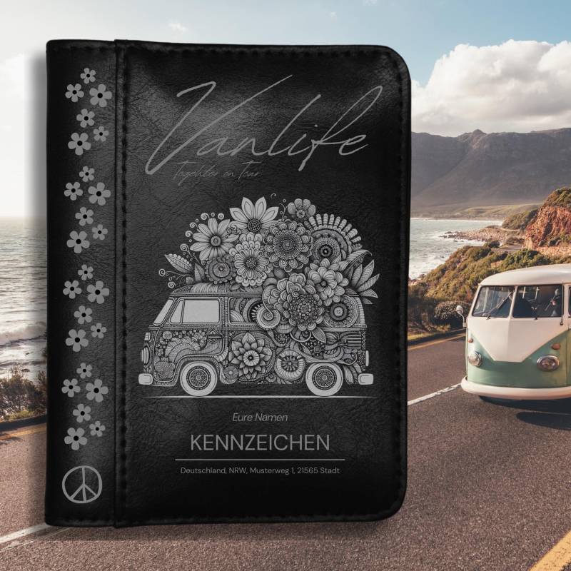 Fahrzeugschein Hülle Personalisiert - Kfz-Schein Etui Mit Gravur Aus Kunstleder | Geschenk Für Autofahrer 5 Auto-Designs Zur Auswahl von madebymaski