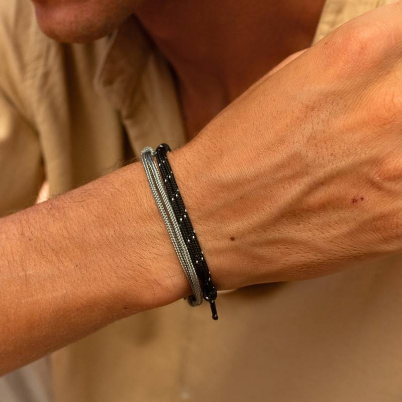 Herren Armband Set Surfer 2Er 2x Wasserfestes Kordel Damen Verstellbares Surferarmband Stoffarmband von madebynami