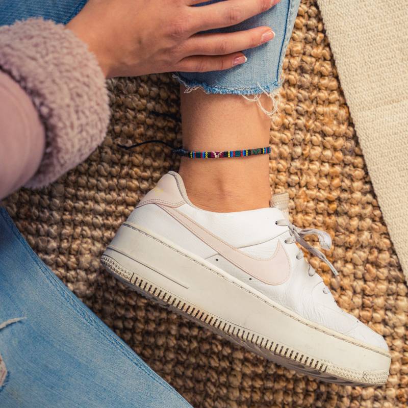 Surfer Strand Fußband Für Damen Und Herren - Boho Ethno Fußkettchen Frauen Handmade Festival Schmuck Wasserfest & Verstellbar von madebynami