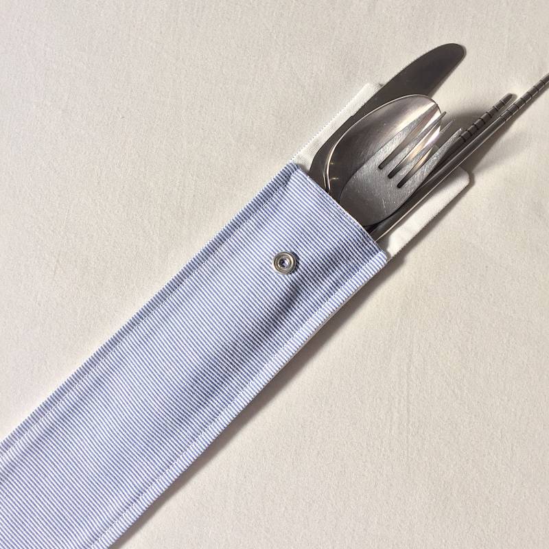 Gestreifte Besteck & Strohbeutel Gestreifte Besteck & Strohbeutel von madebytyng