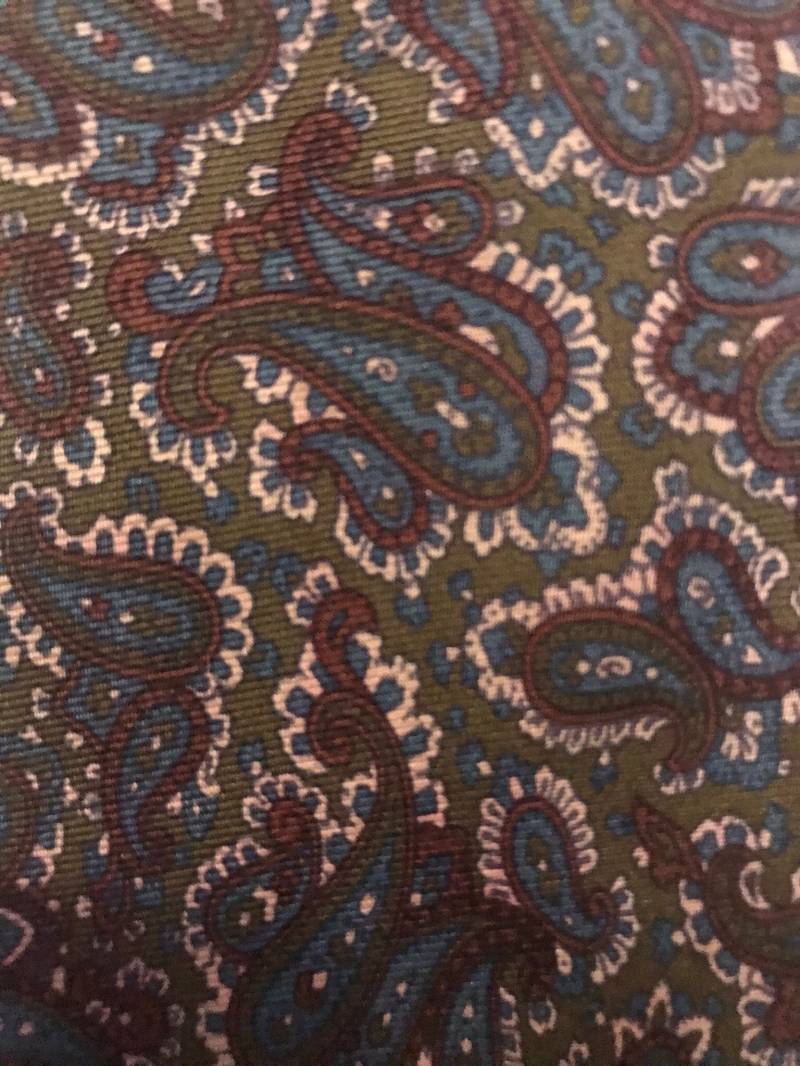 Vintage Oscar De La Renta Paisley Krawatte von madeinnevada