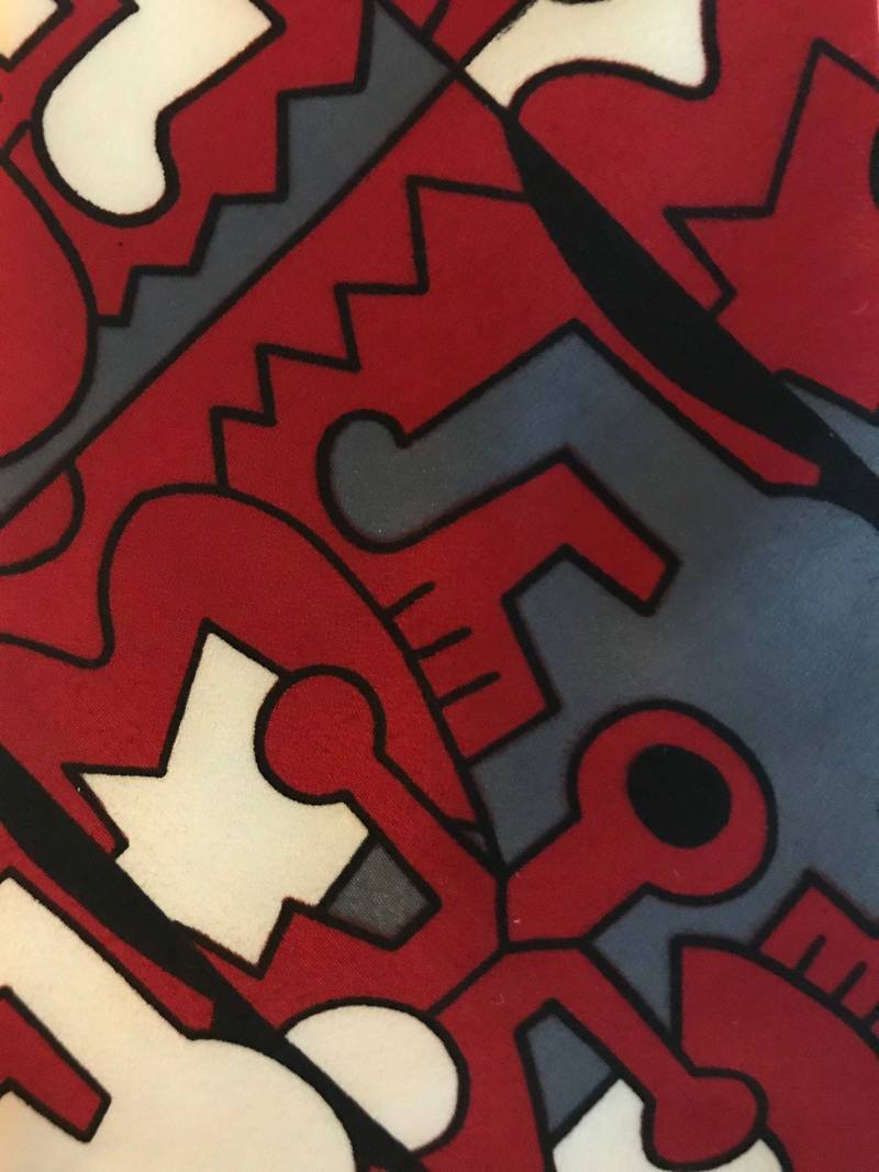 Vintage Via Manzoni Bedruckte Seidenkrawatte Vintage Via Manzoni Bedruckte Seidenkrawatte von madeinnevada