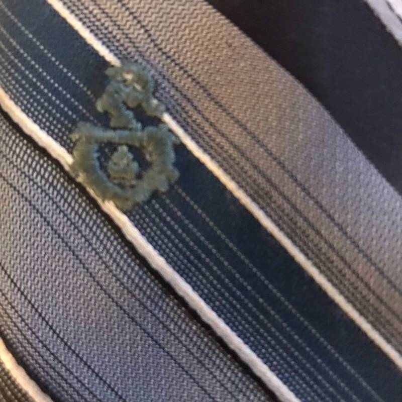 Vintage Via Re Blau Gestreifte Krawatte Vintage Via Re Blau Gestreifte Krawatte von madeinnevada