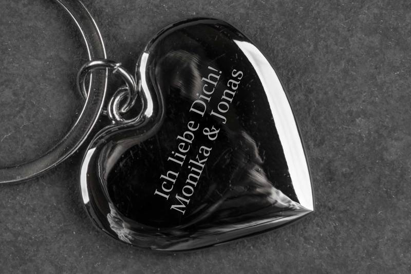 Herz Schlüsselanhänger Mit Gravur Personalisiert von madewithlovebymadita