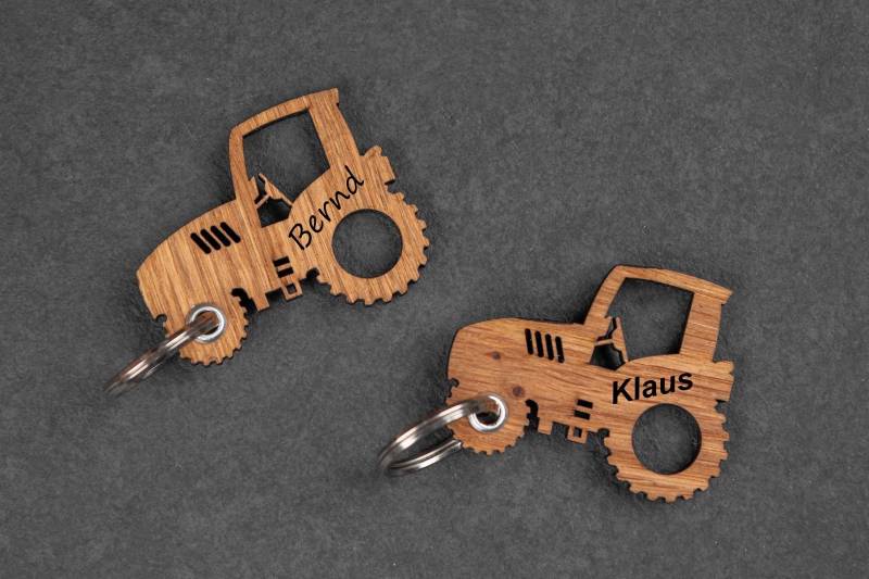 Premium Traktor Schlüsselanhänger Mit Gravur Personalisiert Geschenkidee Holz Geburtstag Bauer Bulldog Trecker Landwirt von madewithlovebymadita