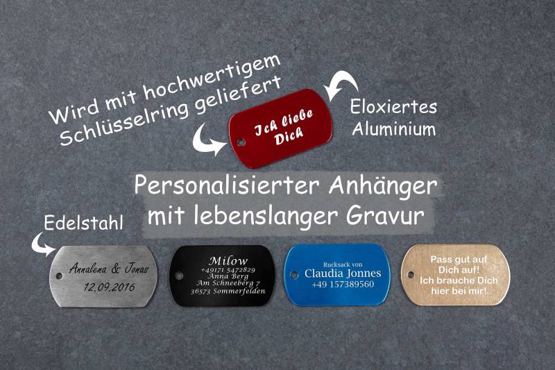 Schlüsselanhänger Personalisiert Mit Individueller Gravur von madewithlovebymadita