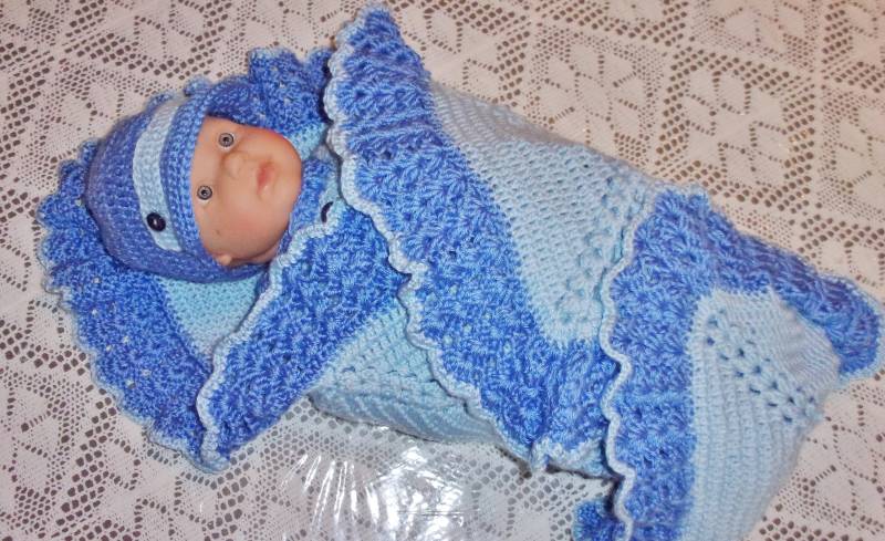 Häkeln Baby Boy Babyausstattung Pullover Set Decke Perfekt Für Baby-Dusche-Geschenk Und Bring Mich Nach Hause von madewithlovebysuzieq