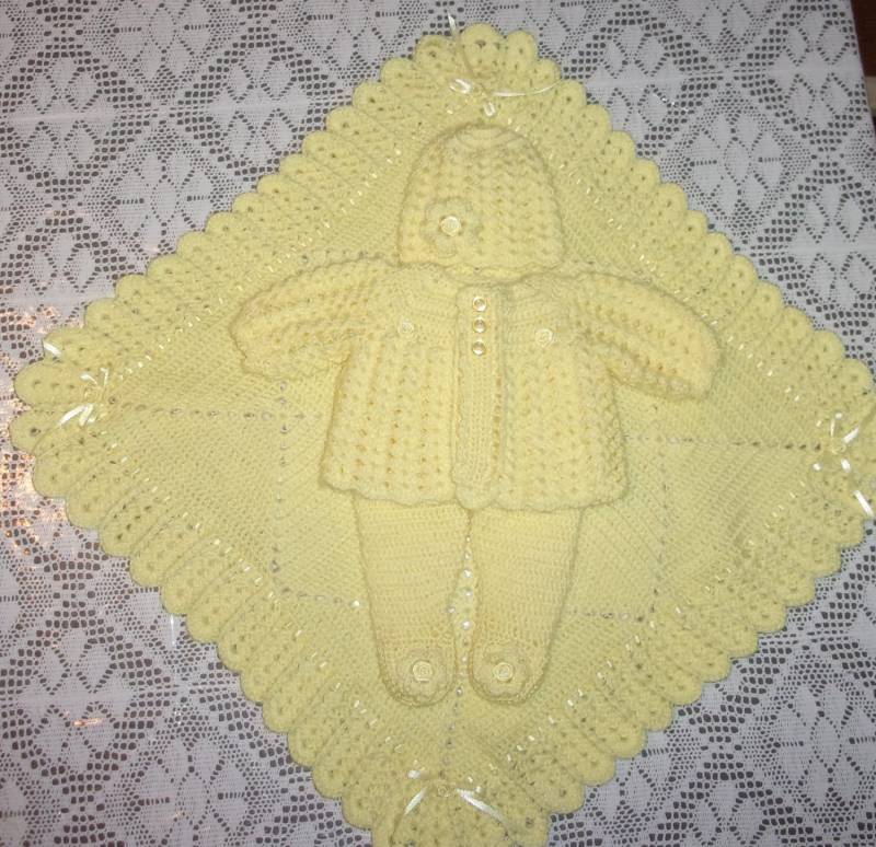 Nb-6 Mos-Gehäkelte Gelbe Baby-Pullover-Set Babyausstattung Mit Leggings Perfekt Für Baby-Dusche-Geschenk Oder Take Me Home Outfit von madewithlovebysuzieq