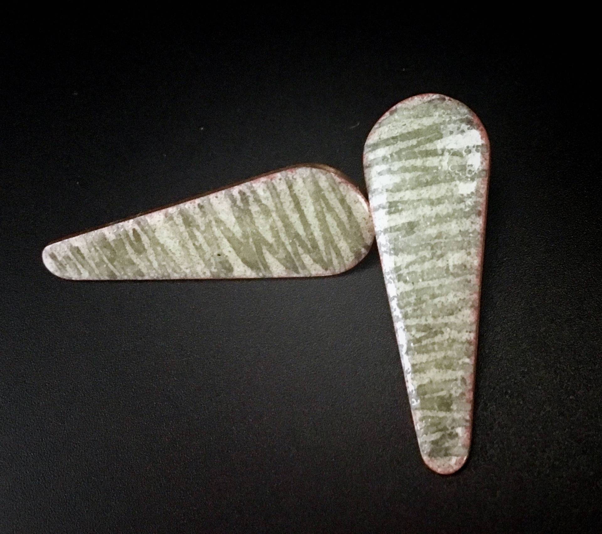 Enamelart Glas Emaille Ohrring von madhuntjewelry