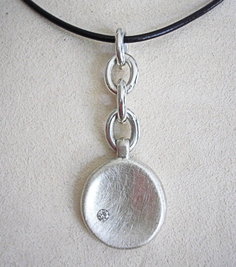 sterling Silber & Diamant Anhänger von madhuntjewelry