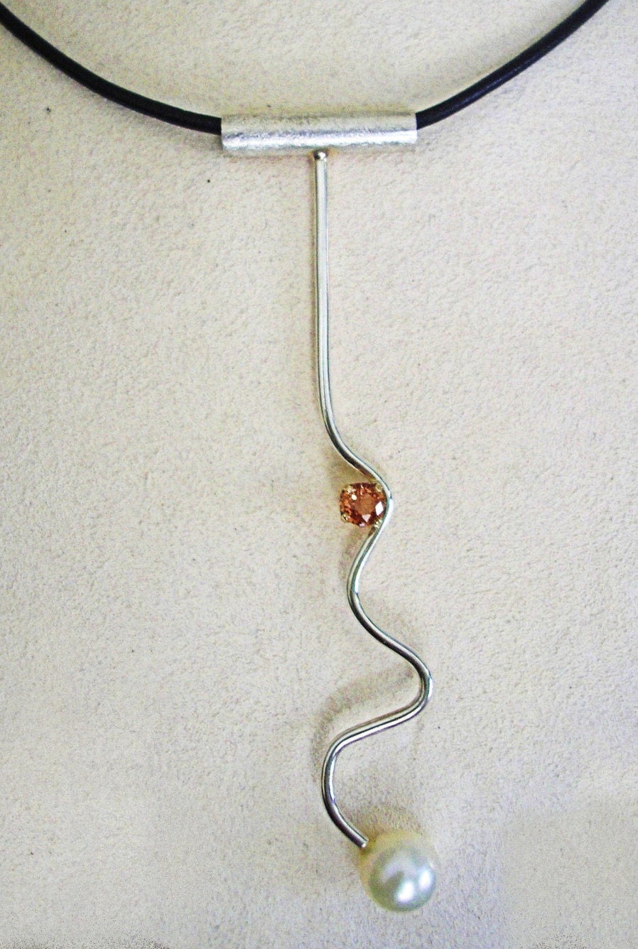 sterling & 14K "Korkenzieher" Halskette von madhuntjewelry