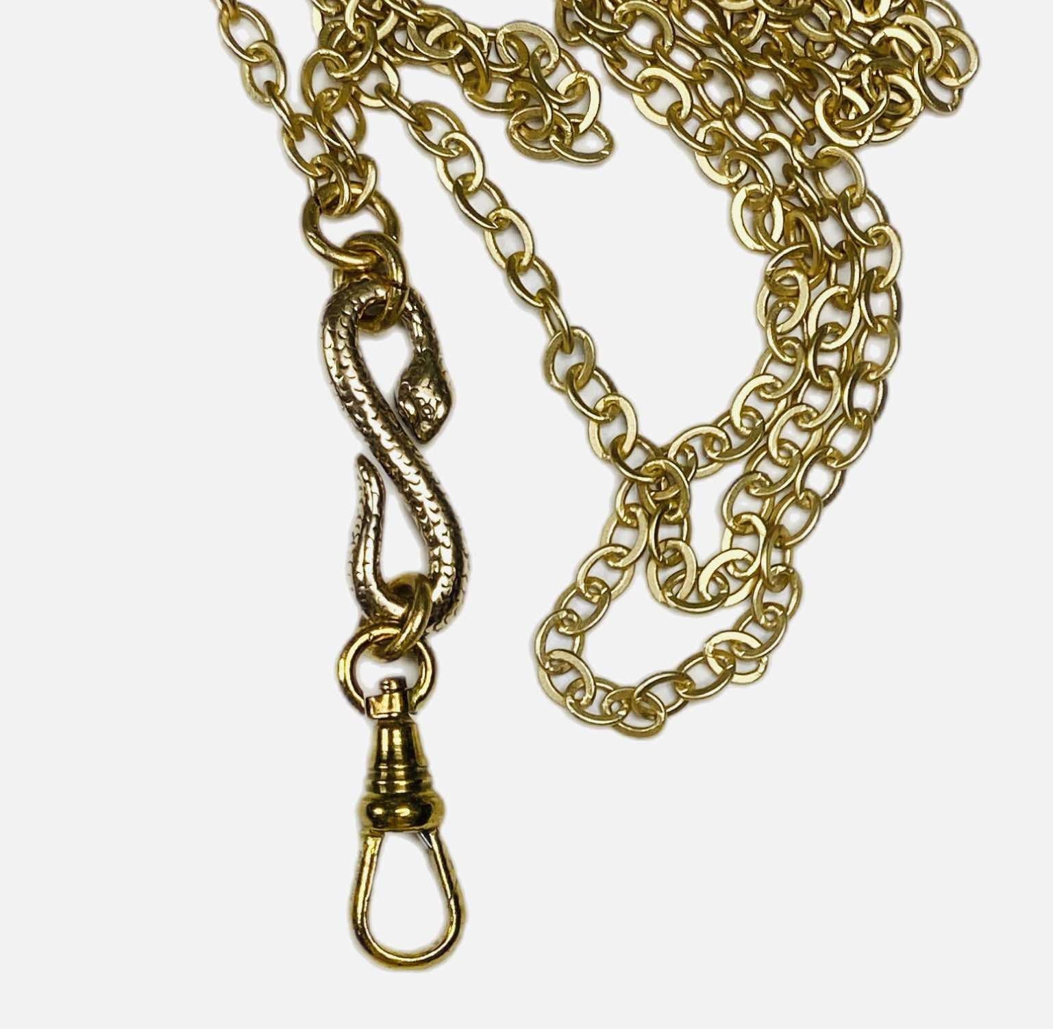 Schlangen-Charme-Halter-Halskette, Uhr-Ketten-Halskette. Schlangen Chatelaine/ Lanyard Schlangen-Charme-Halter-Halskette, Uhr-Ketten-Halskette. Schlangen Chatelaine/ Lanyard von madmadcrafter
