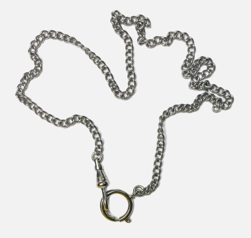 Taschenuhrkette Mit Anhänger. Charm Halter Halskette. Silberfarben. Länge Wählen Taschenuhrkette Mit Anhänger. Charm Halter Halskette. Silberfarben. Länge Wählen von madmadcrafter