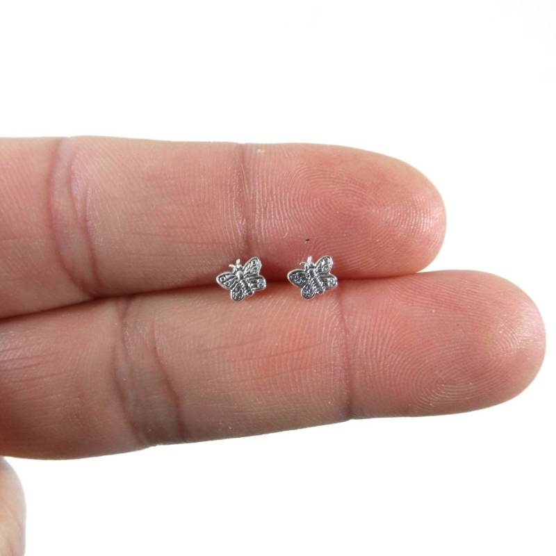 Verkauf Sterling Silber Schmetterling Ohrstecker, Ohrringe, Kinder Kleine Mädchen Alltägliche Ohrringe von maebeas