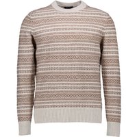 MAERZ Muenchen Herren Pullover beige Merinowolle gemustert von maerz muenchen