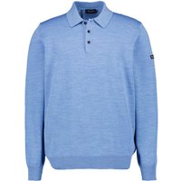 MAERZ Muenchen Herren Pullover blau Merinowolle unifarben von maerz muenchen