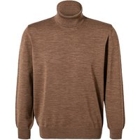 MAERZ Muenchen Herren Rollkragenpullover braun Merinowolle unifarben von maerz muenchen