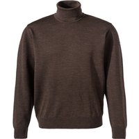 MAERZ Muenchen Herren Rollkragenpullover braun Merinowolle unifarben von maerz muenchen