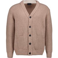 MAERZ Muenchen Herren Cardigan braun Merinowolle unifarben von maerz muenchen