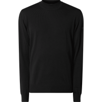 MAERZ Muenchen Pullover aus Merinowolle mit Stehkragen in Black, Größe 48 von maerz muenchen