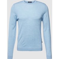 MAERZ Muenchen Pullover mit regulärem Schnitt und einfarbigem Design in Bleu, Größe 48 von maerz muenchen