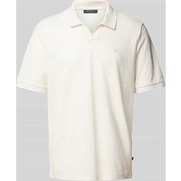 MAERZ Muenchen Regular Fit Poloshirt mit V-Ausschnitt in Hellgrau, Größe 52 von maerz muenchen