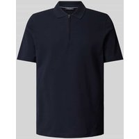 MAERZ Muenchen Regular Fit Poloshirt mit kurzer Reißverschlussleiste in Marine, Größe 54 von maerz muenchen