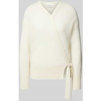 MAERZ Muenchen Strickpullover in Wickel-Optik in Offwhite, Größe 38 von maerz muenchen