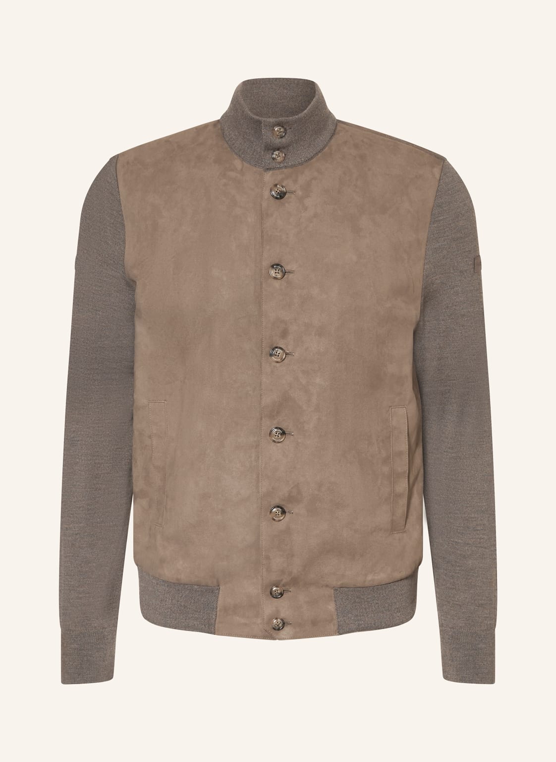 Maerz Muenchen Jacke Im Materialmix braun von maerz muenchen