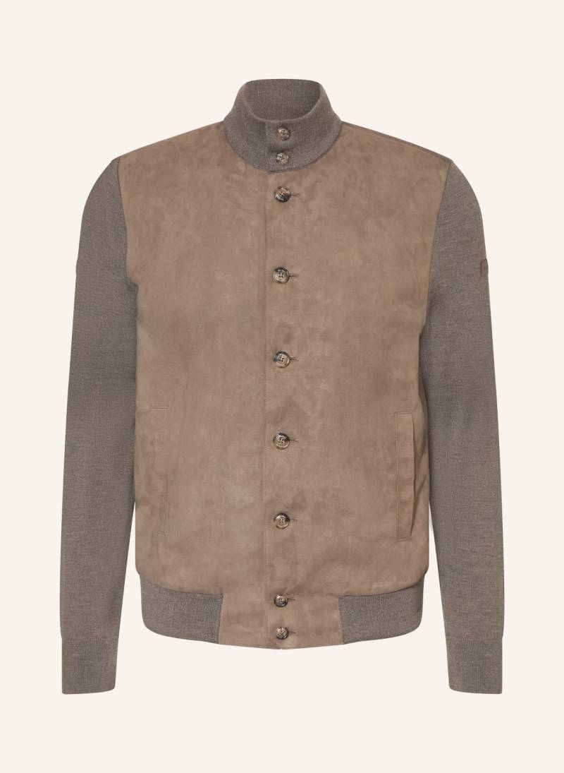 Maerz Muenchen Jacke Im Materialmix braun von maerz muenchen