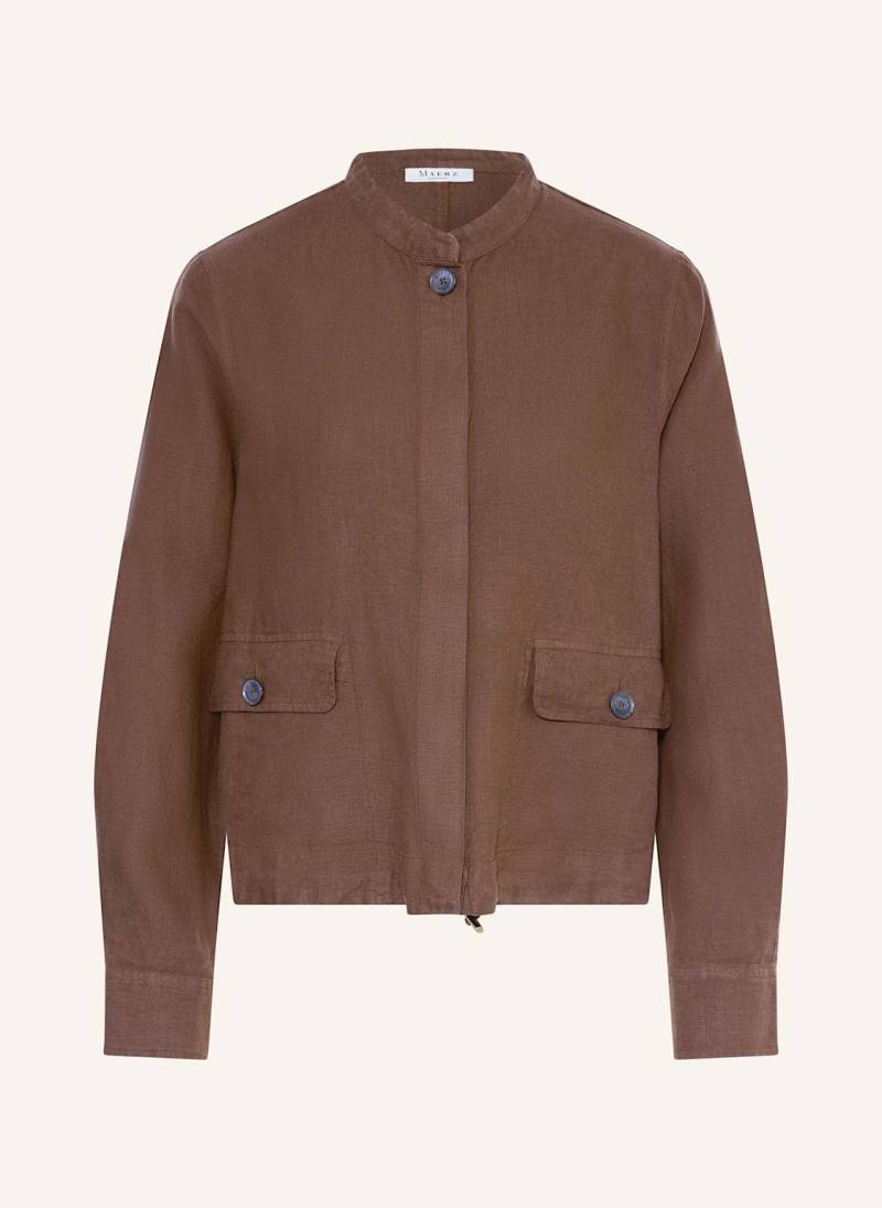 Maerz Muenchen Leinenblouson braun von maerz muenchen