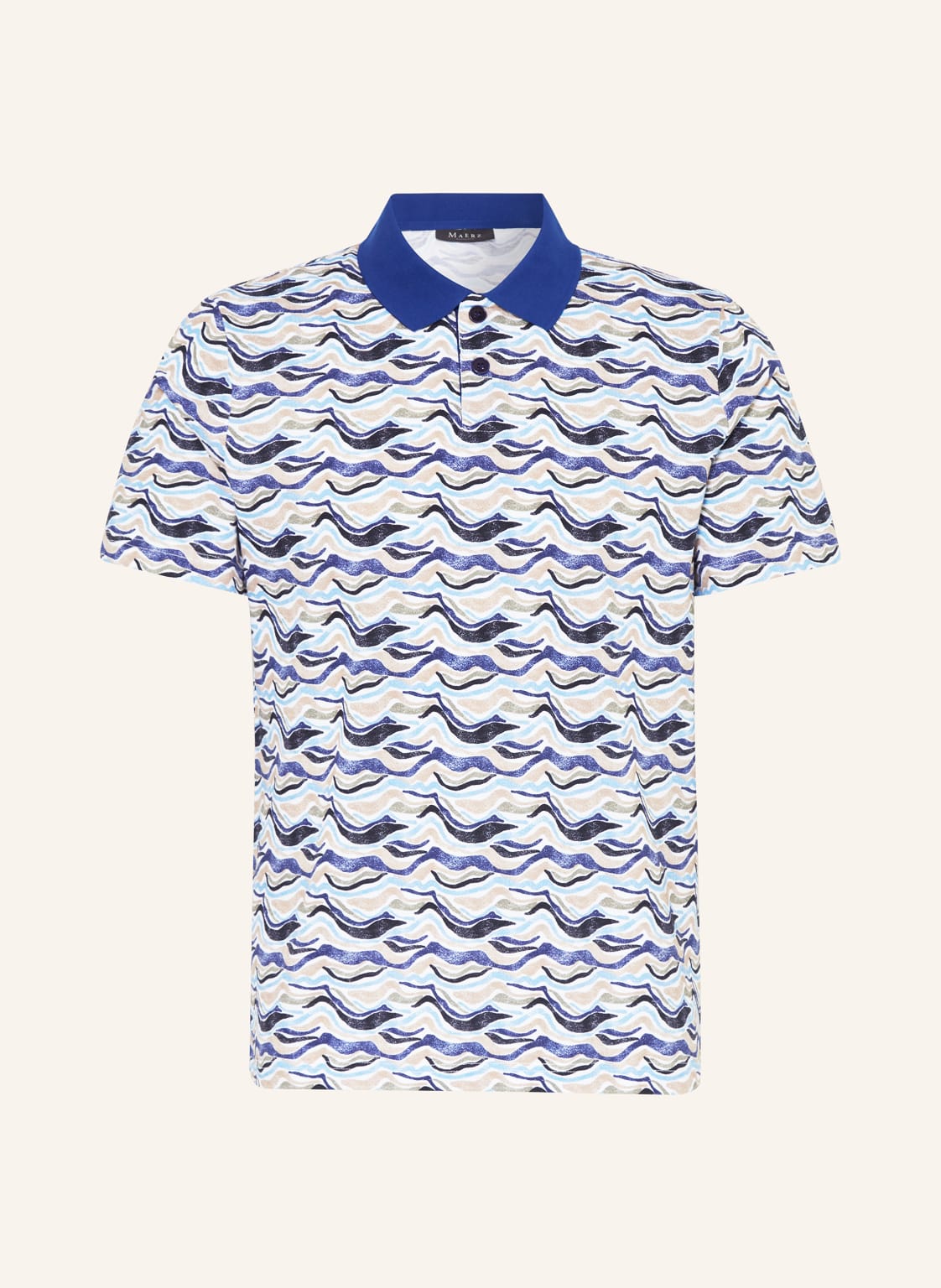 Maerz Muenchen Piqué-Poloshirt blau von maerz muenchen