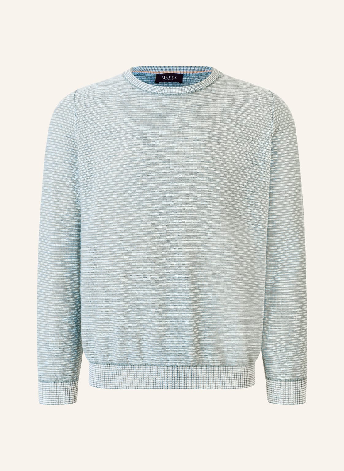 Maerz Muenchen Pullover Mit Leinen blau von maerz muenchen