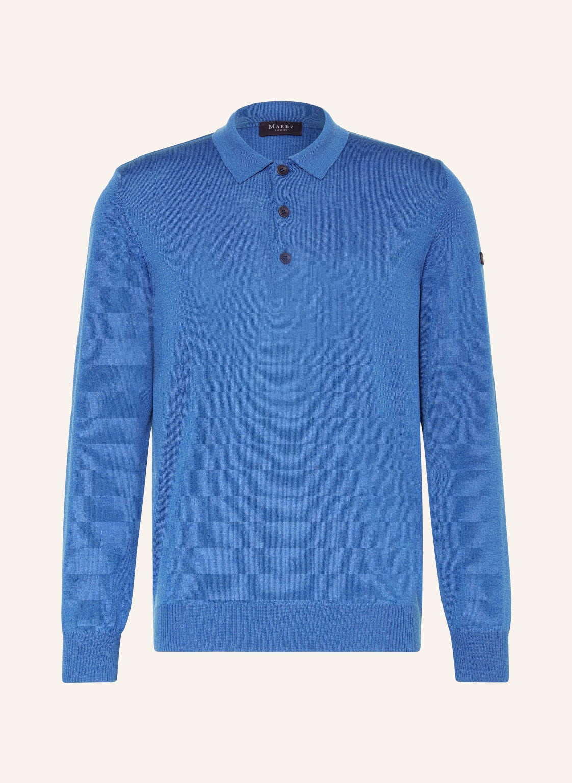 Maerz Muenchen Pullover Mit Polokragen blau von maerz muenchen