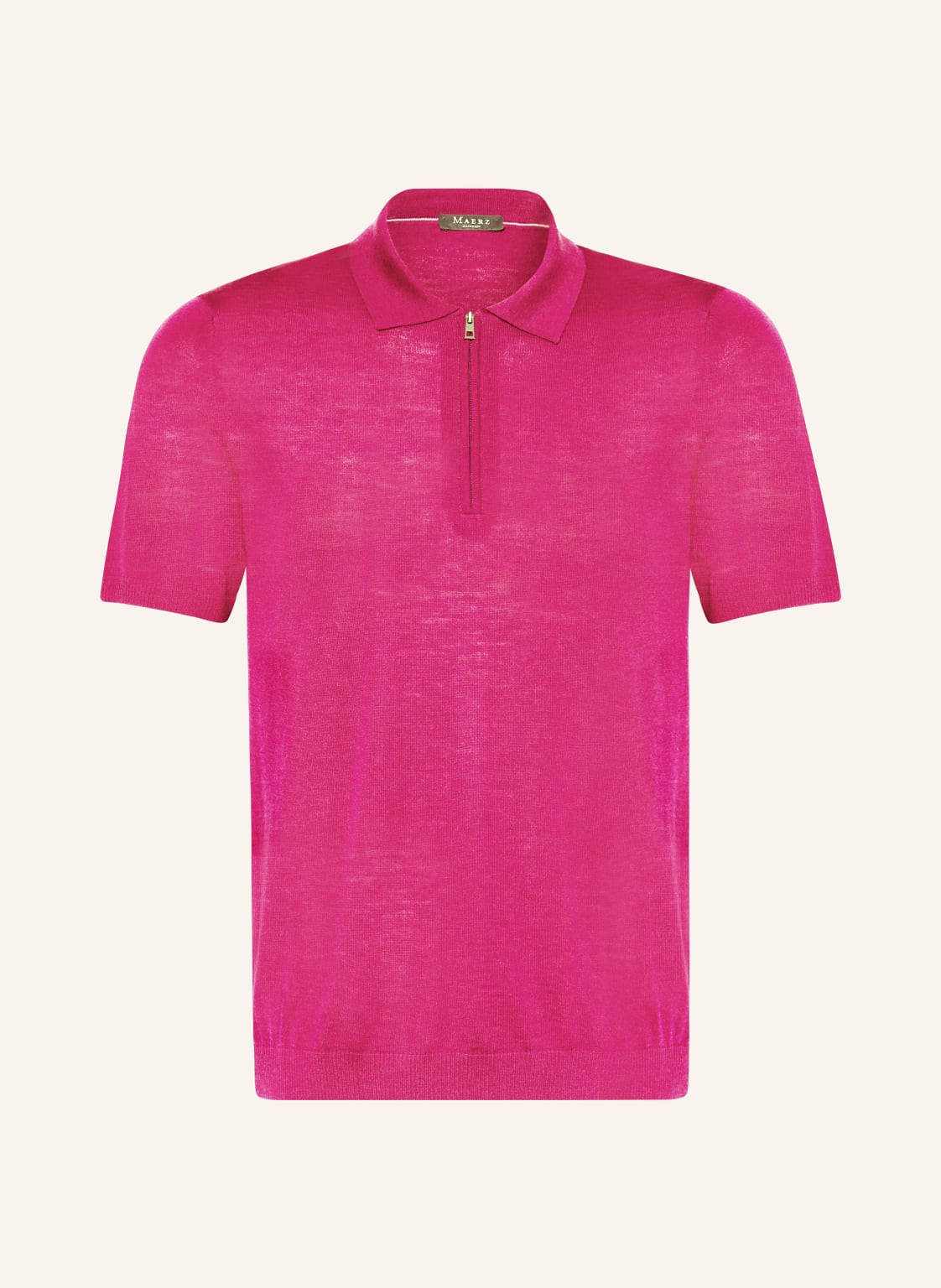 Maerz Muenchen Strick-Poloshirt Aus Merinowolle pink von maerz muenchen