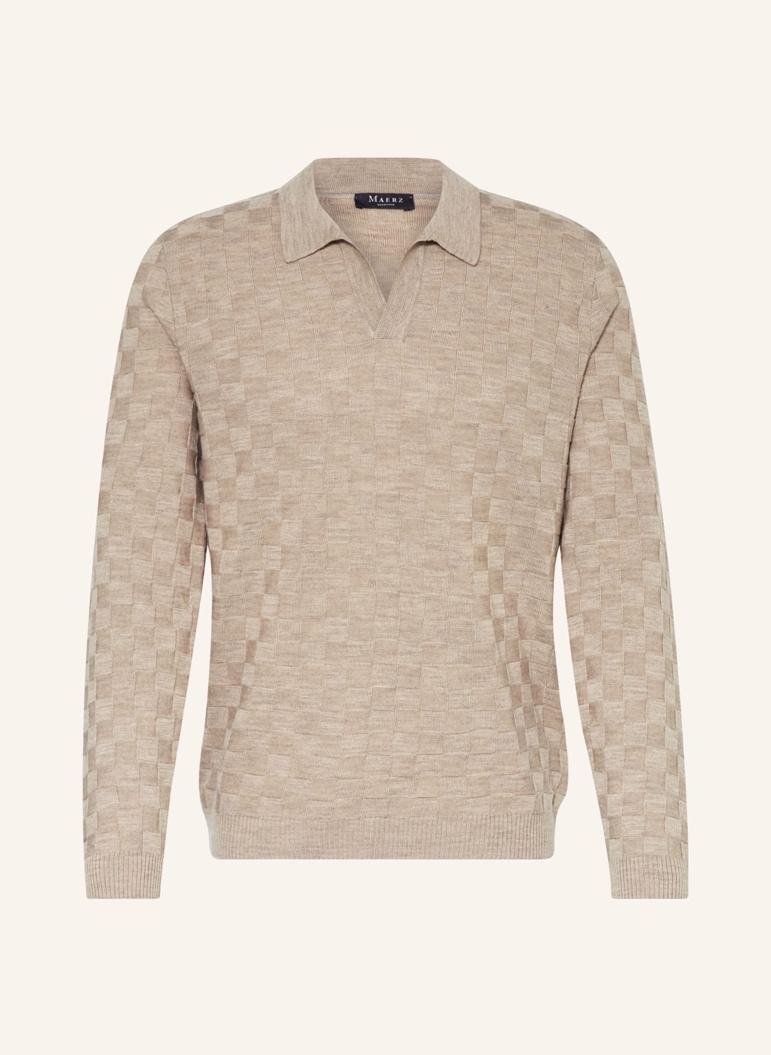 Maerz Muenchen Strick-Poloshirt beige von maerz muenchen