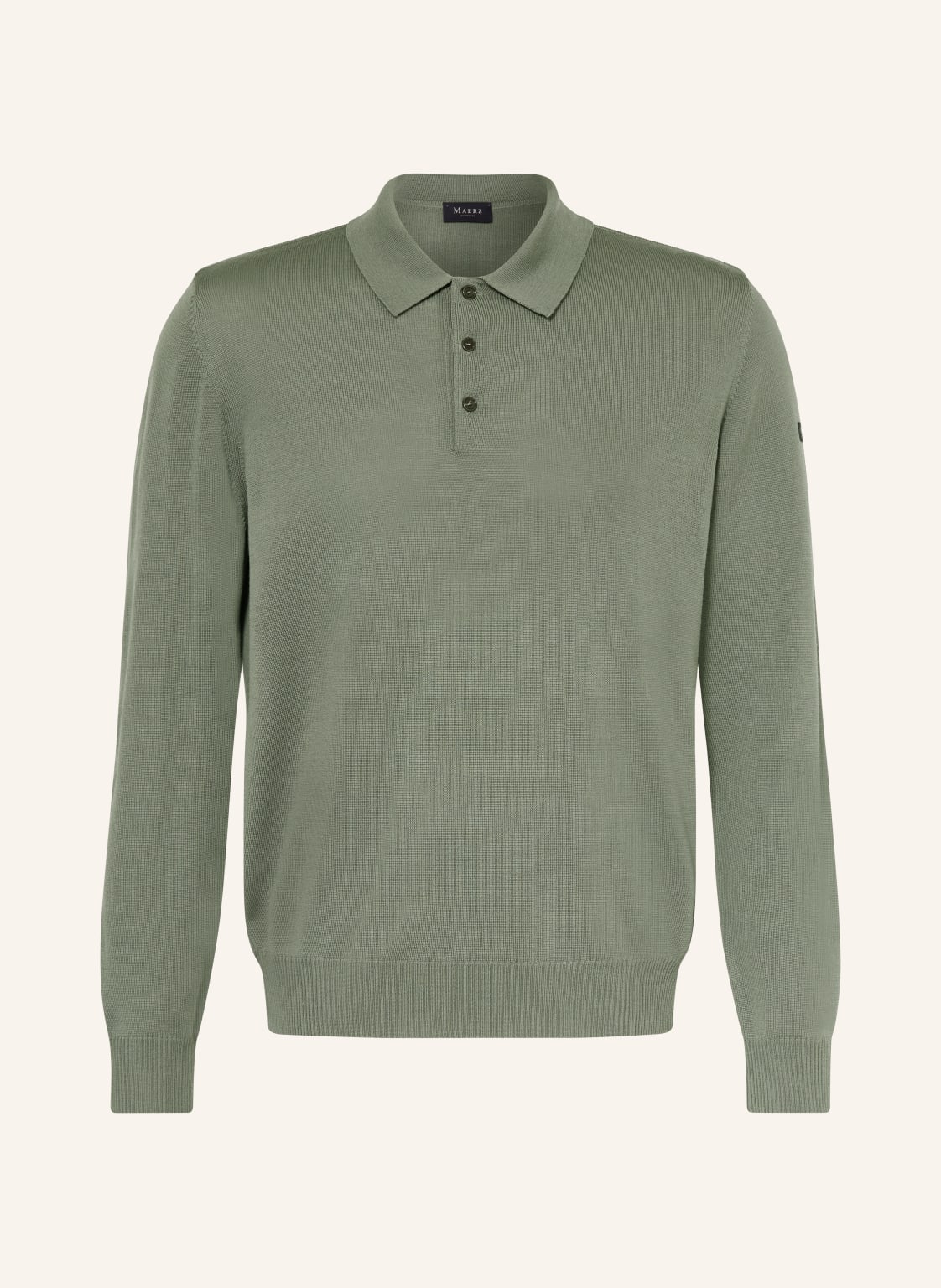 Maerz Muenchen Strick-Poloshirt gruen von maerz muenchen