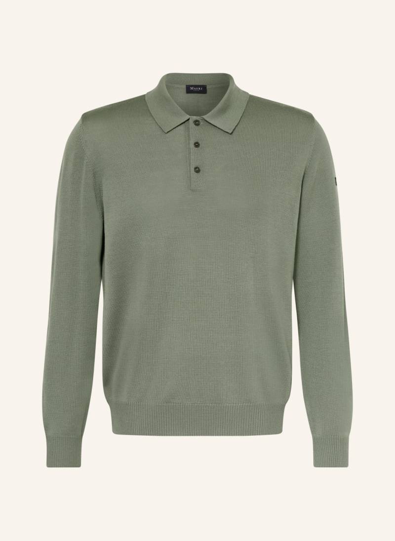 Maerz Muenchen Strick-Poloshirt gruen von maerz muenchen