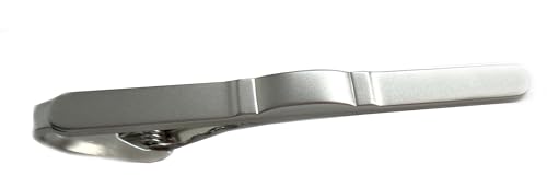 Krawattennadel Krawattenklammer silbern satiniert ca. 6,8 cm lang m.i. Germany + Geschenkbox von magdalena r.