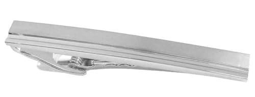 Krawattennadel kurz 5,8 cm silbern matt-glänzend inkl.Geschenkbox - edles Accessoire für die Seidenkrawatte von magdalena r.