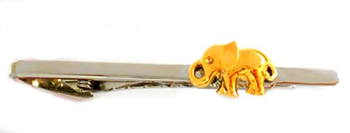 Krawattennadel mit Elefanten Motiv bicolor glänzend 6,6 cm lang m.i. Germany von magdalena r.