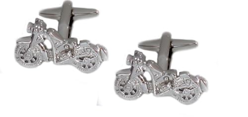 Motorrad Manschettenknöpfe silbern glänzend inkl. Geschenkbox - Accessoire für die Umschlagmanschette Motorrad Manschettenknöpfe silbern glänzend inkl. Geschenkbox - Accessoire für die Umschlagmanschette von magdalena r.