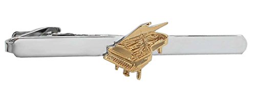 Piano Krawattennadel bicolor glänzend ca. 6,2 cm lang + Geschenkbox SALE von magdalena r.