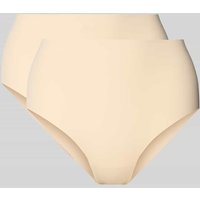 MAGIC Bodyfashion High Waist Pants mit elastischem Bund Modell 'Dream' in Beige, Größe M von magic bodyfashion
