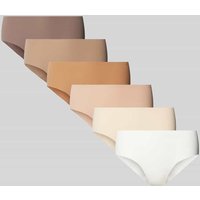 MAGIC Bodyfashion Hipster in unifarbenem Design im 6er-Pack in Beige, Größe XL von magic bodyfashion