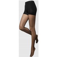 Magic Bodyfashion Strumpfhose mit Shaping-Shorts Modell 'SEXY DOTS' in Black, Größe L von magic bodyfashion